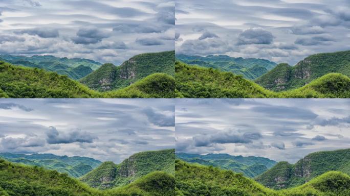 雨后的大山云动延时