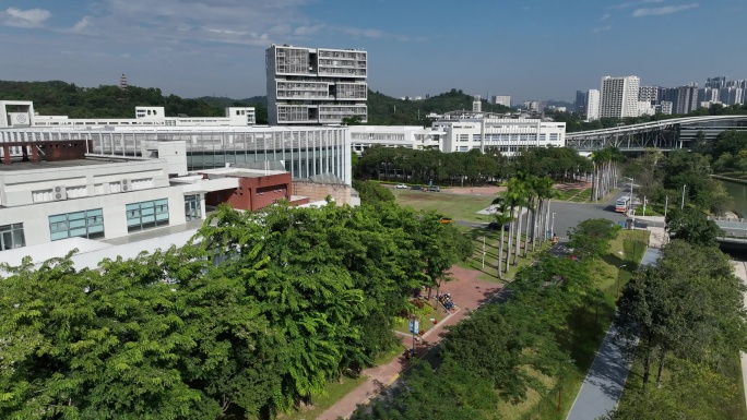 深圳南山区大学城航拍