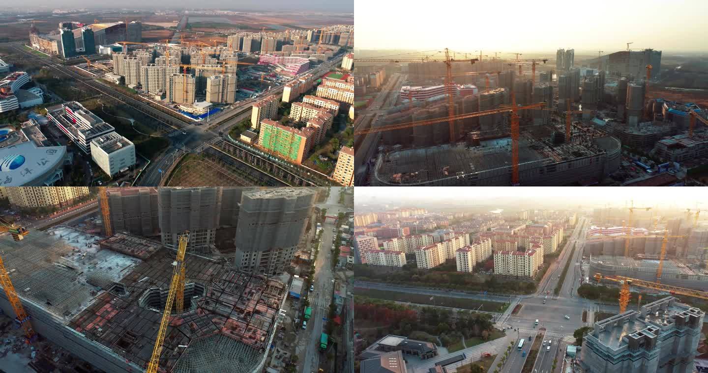 2022上海临港房地产开发建设4K航拍