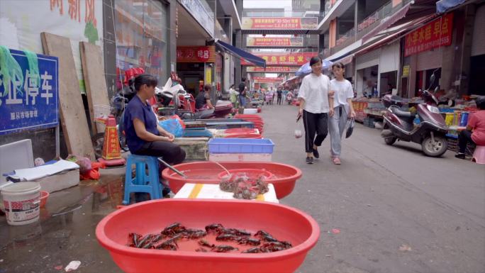 菜市场水产海鲜市场市集集市A021