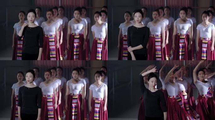 【4K】美女老师领舞舞蹈彩排