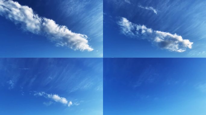 【HD天空】蓝天白云云聚云散云动羽翼飞云