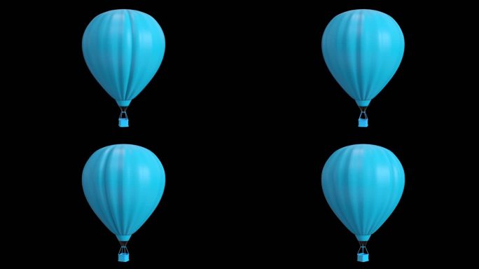 三维氢气球带通道