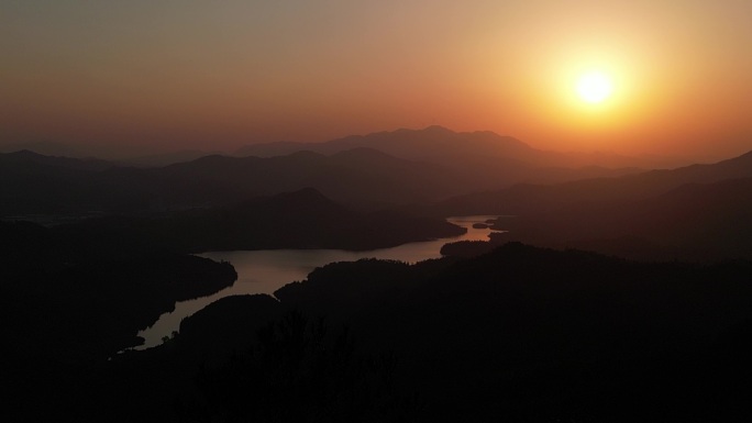 黄昏晚霞落日夕阳