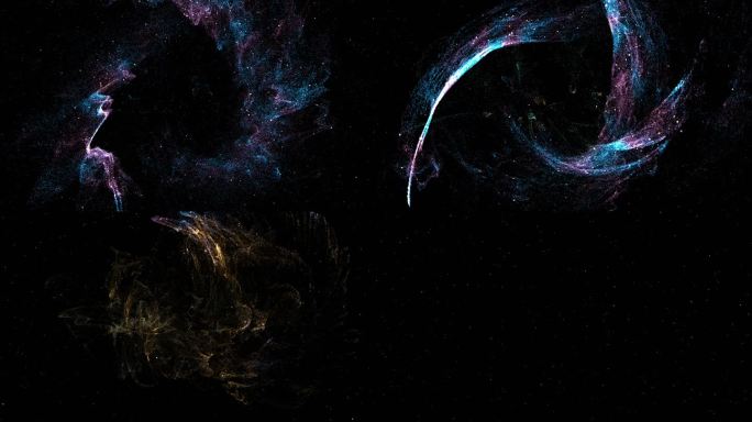 黑洞旋涡粒子汇聚