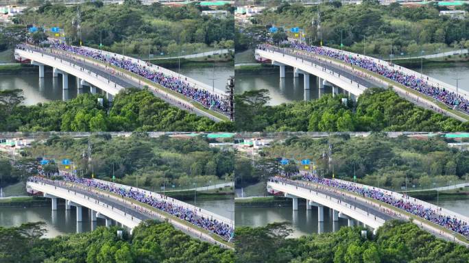 2022深圳南山半程马拉松航拍