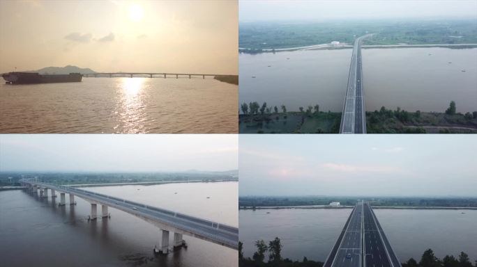 扬中跨江三桥航拍A021