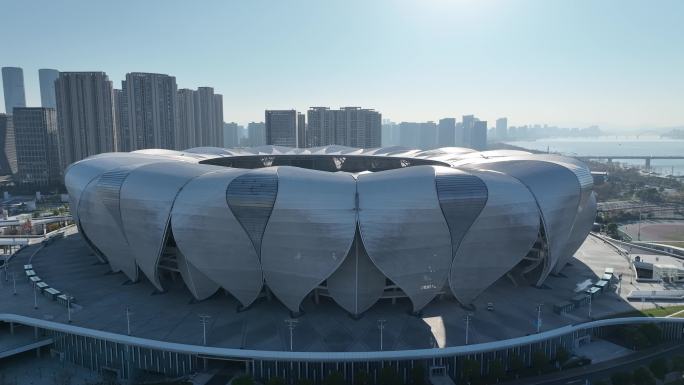 杭州2022亚运会场馆奥体中心航拍