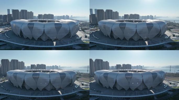 杭州2022亚运会场馆奥体中心航拍