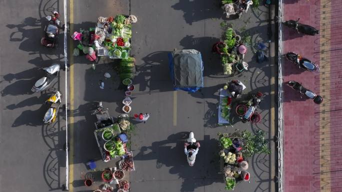 漳州东山铜陵人民市场清晨早市