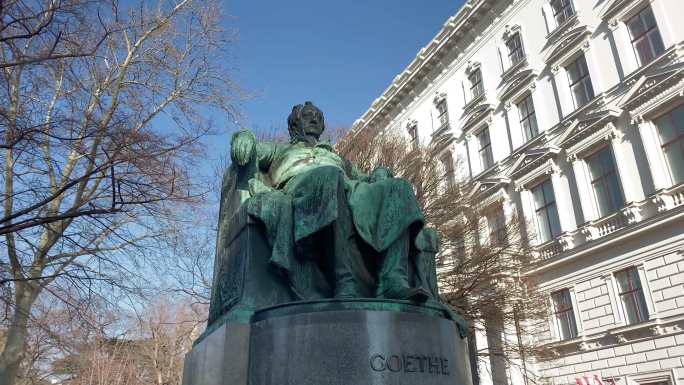 歌德纪念馆维也纳雕塑雕像