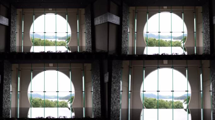 千岛湖8k风景拍摄大门打开
