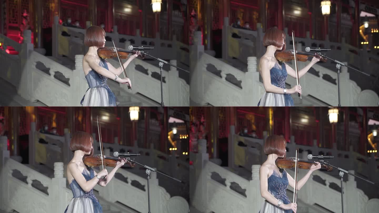 晚会美女小提琴演奏家1