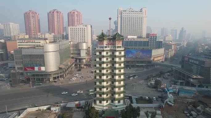 （4K高清）郑州地标建筑：二七塔