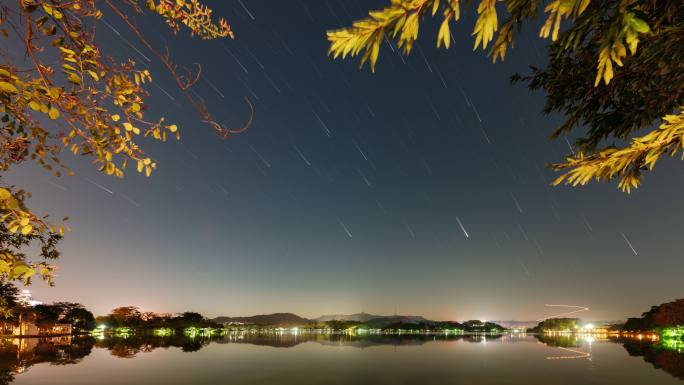 【4K超清】惠州延时西湖星空星轨