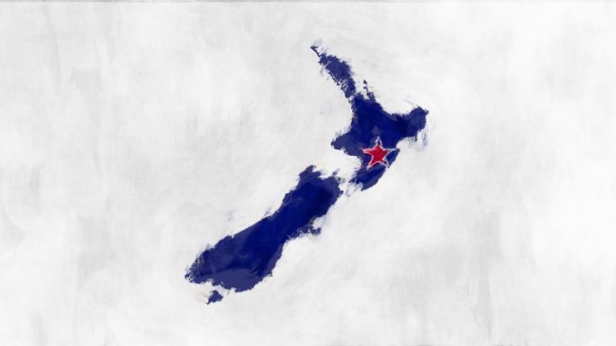 澳大利亚地图旗标识