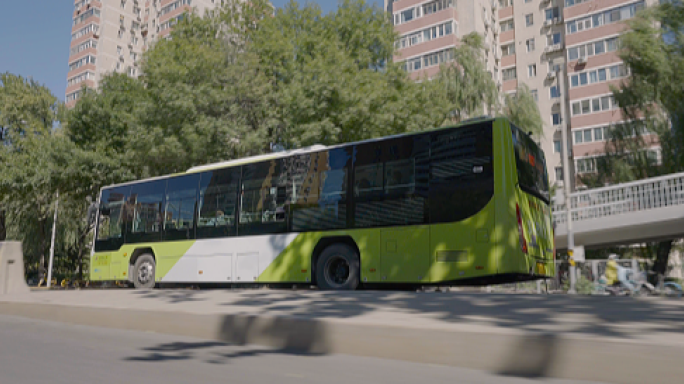 4K北京公交车 公交车行驶