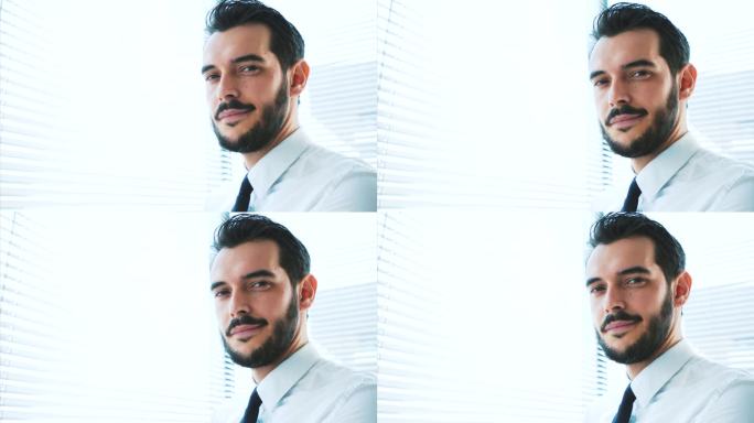 商人画像。大胡子络腮胡