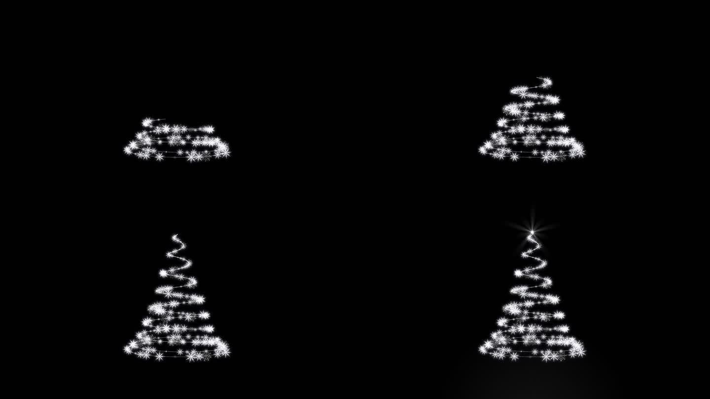 【透明通道】白色圣诞树