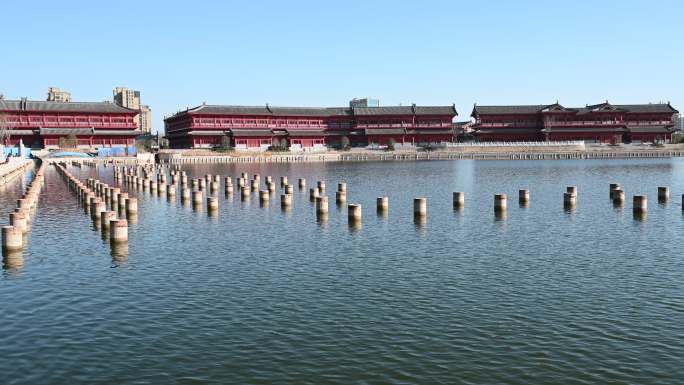 蓝色水面湖面波光粼粼江面湖水河流黄昏波光