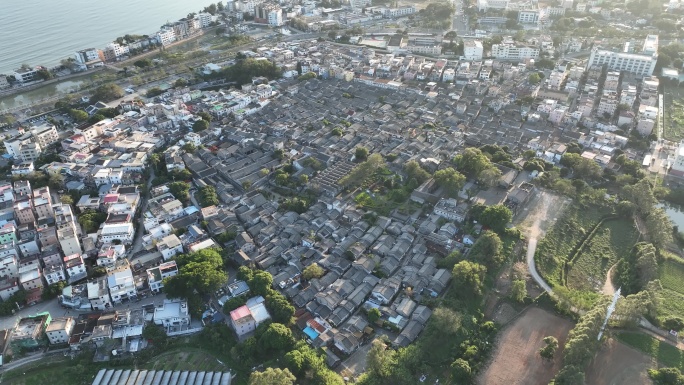 深圳 大鹏新区 航拍 青山绿水 大鹏古城