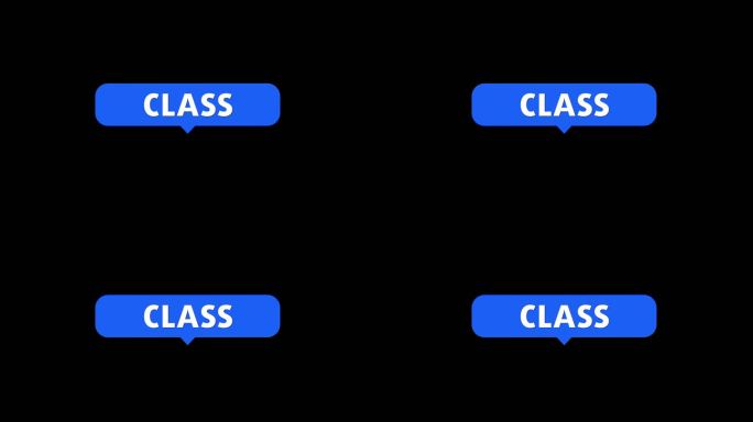 类蓝色聊天气泡弹出class