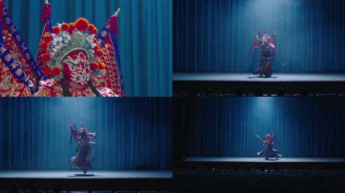 【4K】京剧武生演出舞台国粹传统文化