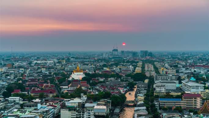 泰国曼谷日落
