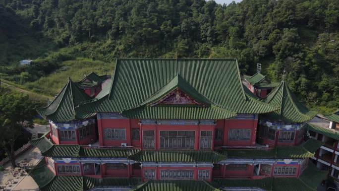 航拍寺庙 六祖寺 四会