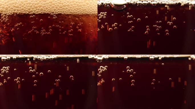 可乐饮料气泡可乐沙示碳酸饮料饮品气泡冰饮