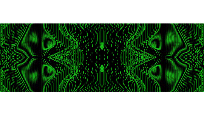 【宽屏时尚背景】绿影炫酷矩阵方点立体曲线