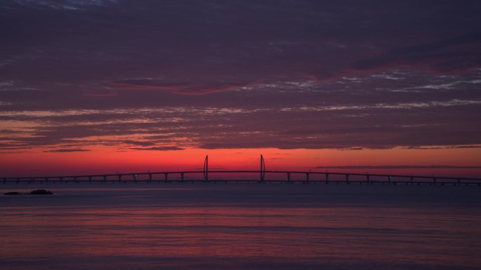 港珠澳大桥/大湾区/伶仃洋/珠海/早霞