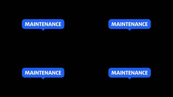 维护，保养提示窗口弹窗文字出字出现卡通动
