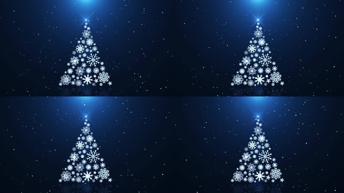 【4K】雪花圣诞树