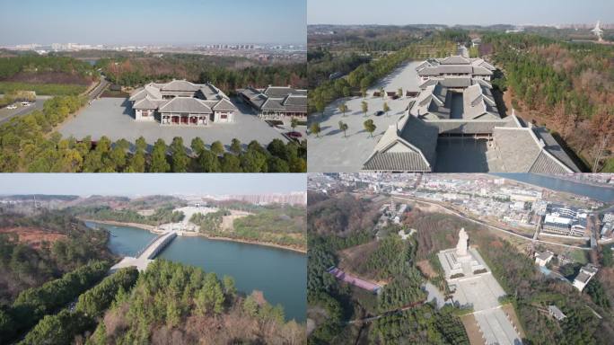 湖北随州炎帝神农故里风景名胜区航拍