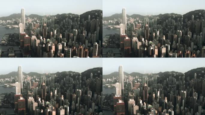 中国香港无人机视图
