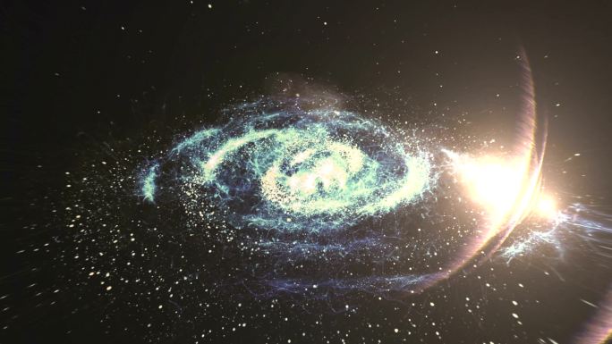 银河系，星云空间背景。