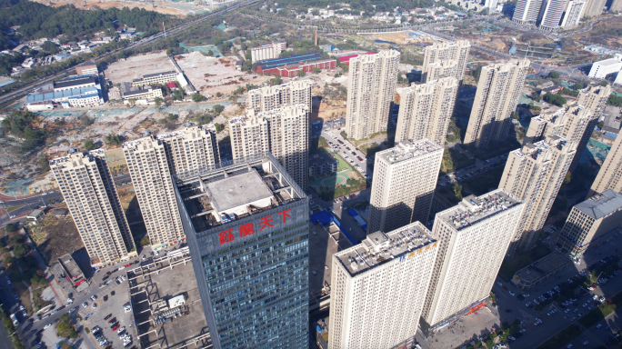 5.4K长沙知名学区楼盘钰龙天下航拍