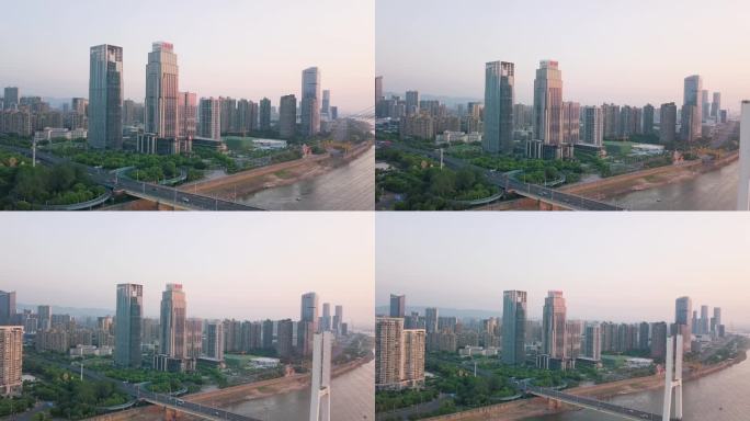 南昌城市建筑航拍4k