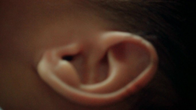 婴儿耳朵特写婴儿耳朵特写