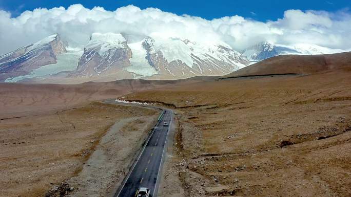 航拍新疆南疆帕米尔高原