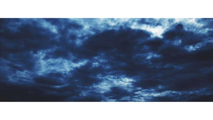 【宽屏天空】蓝色阴霾阴云阴天乌云阴雨多云