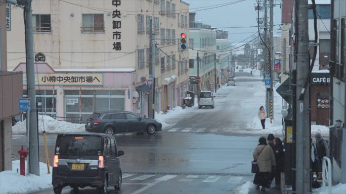 北海道小樽冬日街景