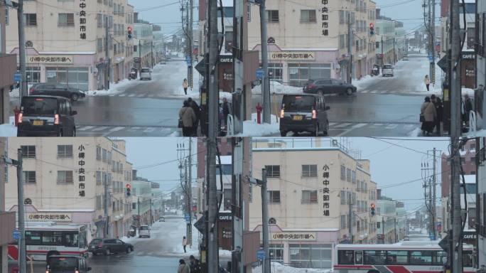 北海道小樽冬日街景