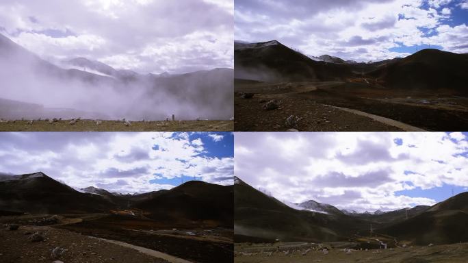 川藏高海拔公路，天寒地冻气候恶劣
