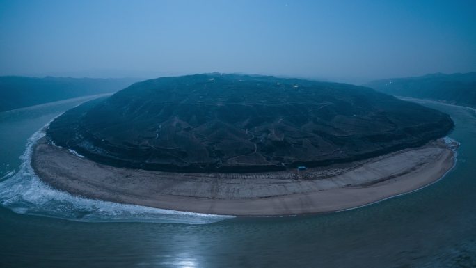 陕西 清涧 乾坤湾 冰河