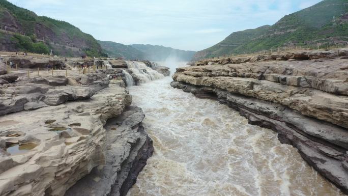 黄河黄河壶口瀑布江河山河河流奔腾河流长江