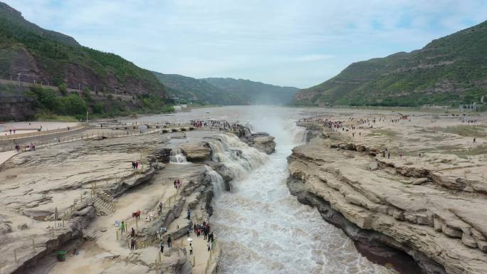 黄河黄河壶口瀑布江河山河河流奔腾河流长江