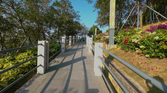 潘茂名纪念馆健身绿道移动素材