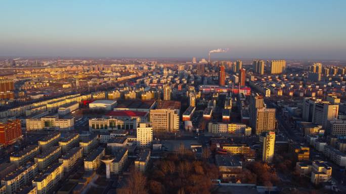 盘锦  地标 航拍 城市 向海大道
